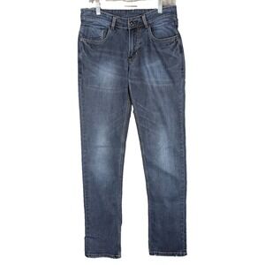 COBB Italy Narrow Fit Men's Jeans Size 30 Dark Wash Blue Denim Low Rise Straight